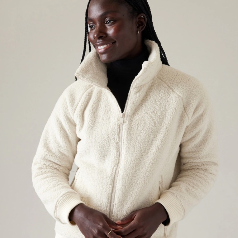 Athleta White Fleece